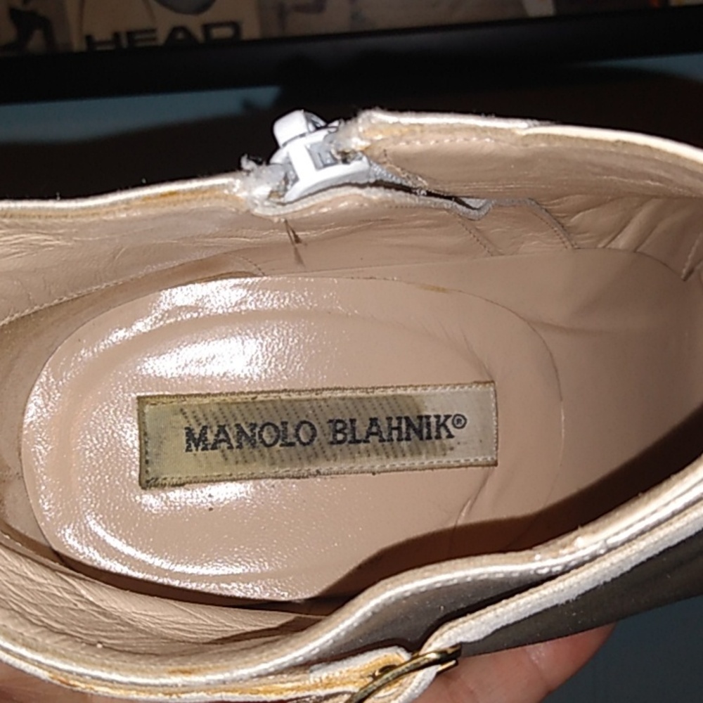 Manolo Blahnik Ankle Boots Size 9 - Picture 4 of 8